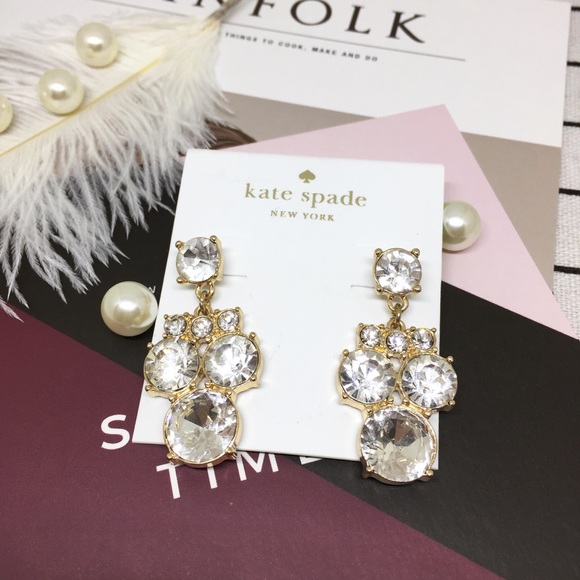 Kate Spade ♠️ Diamond Drop Earrings - Picture 2 of 7
